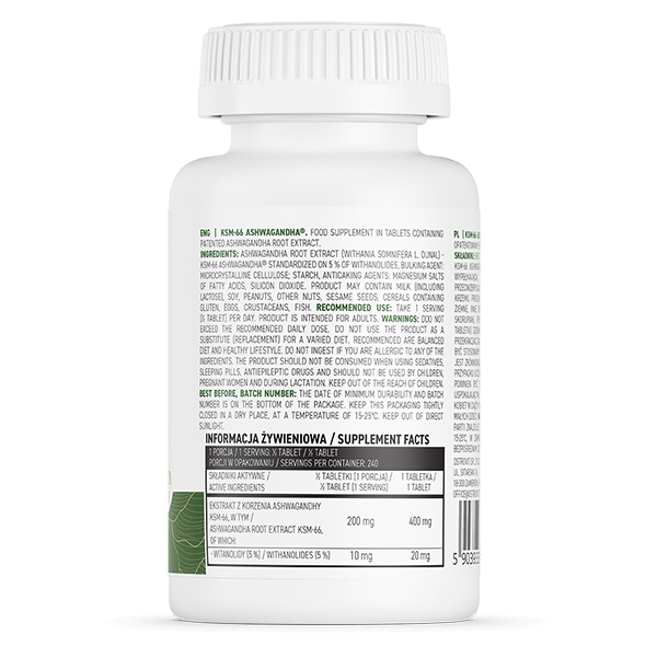 OstroVit KSM-66 Ashwagandha 120 tablets
