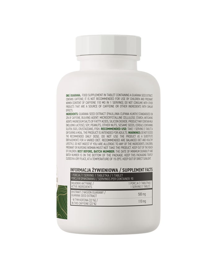 OstroVit Guarana VEGE 90 tab – zdjęcie 2