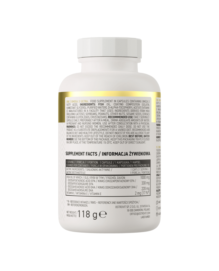 OstroVit Omega 3 Ultra 90 cap – zdjęcie 2
