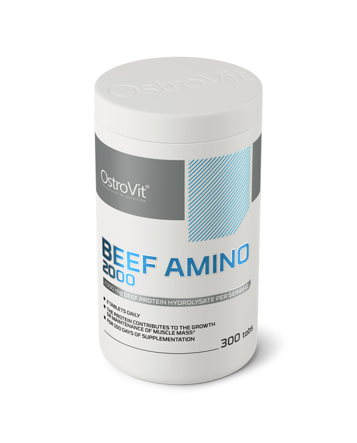 OstroVit Beef Amino 2000 mg 300 tab – zdjęcie 2