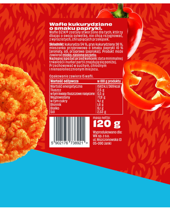 DZIK® CORN WAFFLES 120g – zdjęcie 6