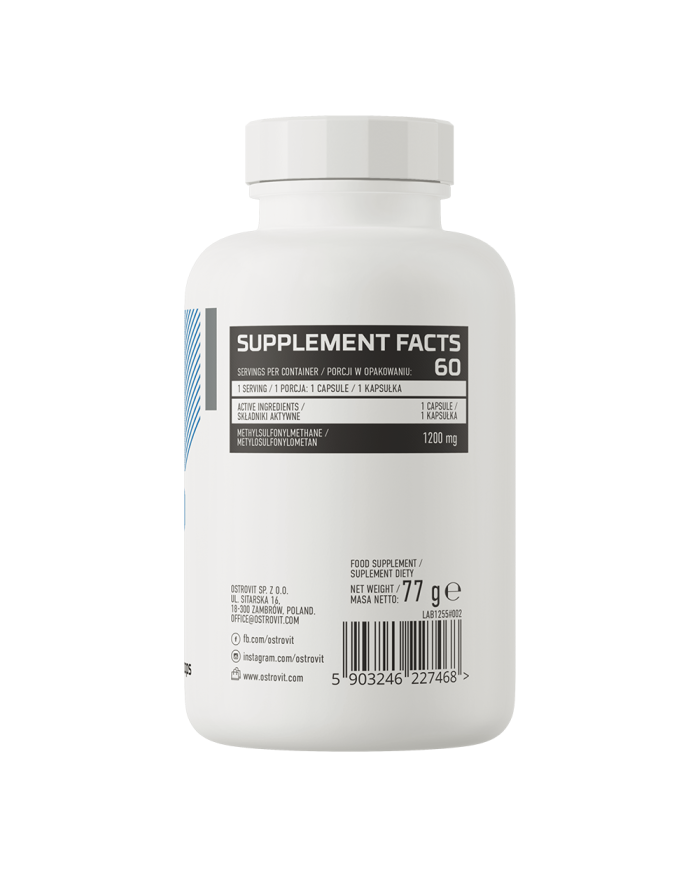 MSM 1200 mg 60 caps – zdjęcie 2