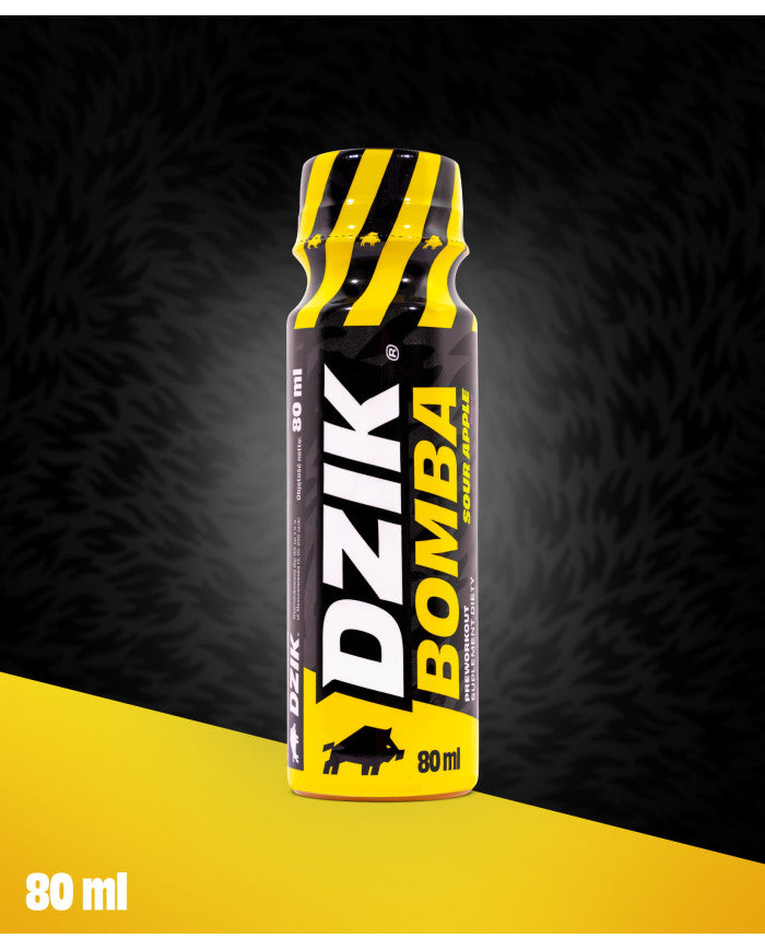 DZIK® PREWORKOUT SHOT SOUR APPLE 80ml