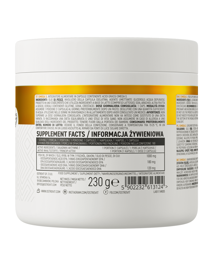 OstroVit Omega 3 180 caps – zdjęcie 2