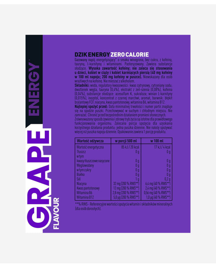 DZIK® ENERGY 500ml – zdjęcie 7
