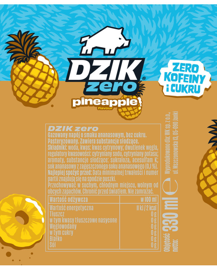 DZIK® ZERO 330ml – zdjęcie 2