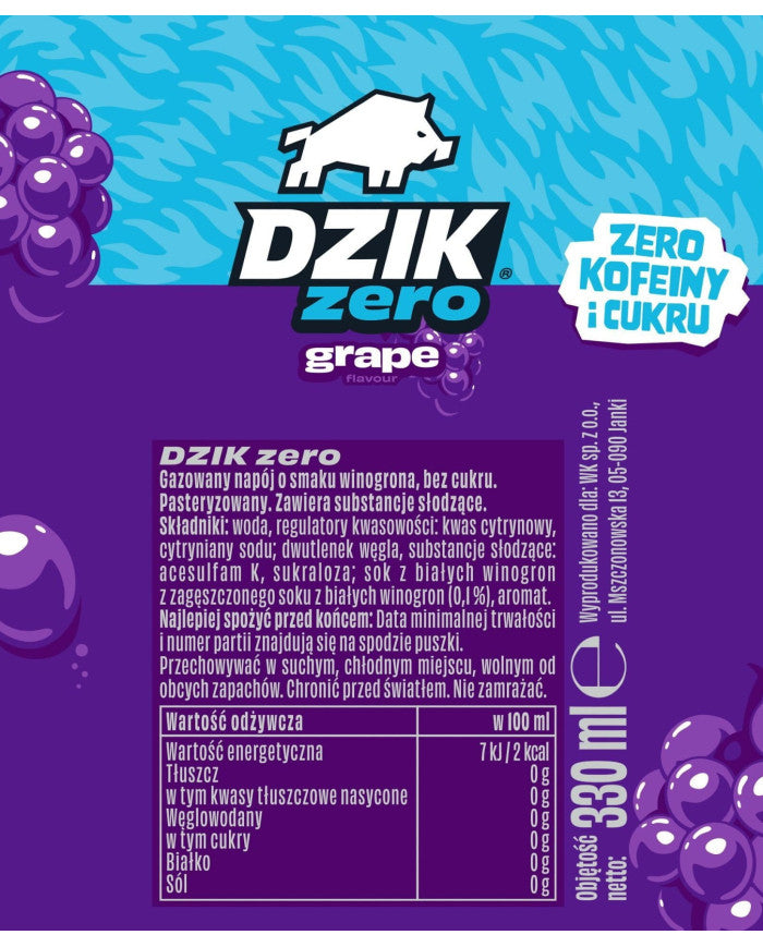 DZIK® ZERO 330ml – zdjęcie 6