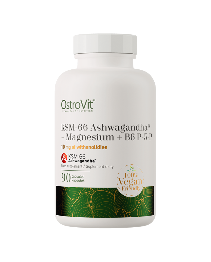 OstroVit KSM-66 Ashwagandha® + Magnesium + B6 P 5-P 90 caps