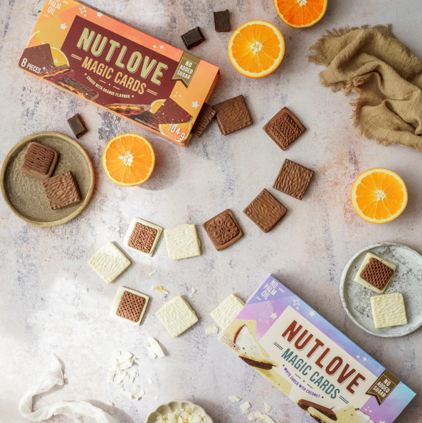 ALLNUTRITION NUTLOVE MAGIC CARDS WHITE CHOCO WITH COCONUT 104g