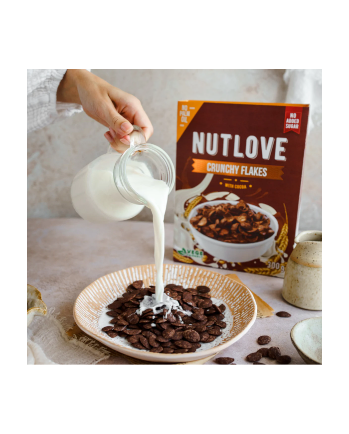 ALLNUTRITION NUTLOVE CRUNCHY FLAKES WITH COCOA 300g – zdjęcie 3