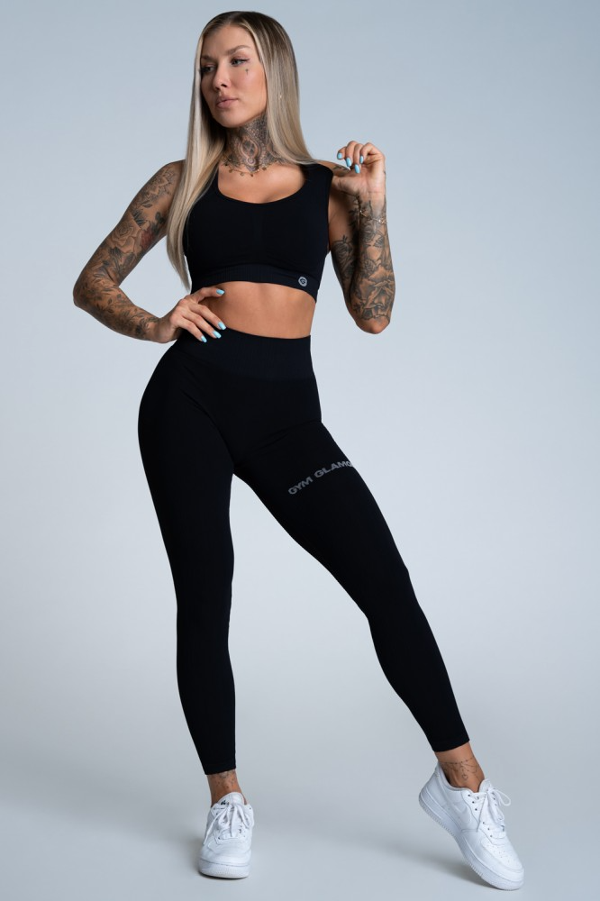 Leginsy push up deep black
