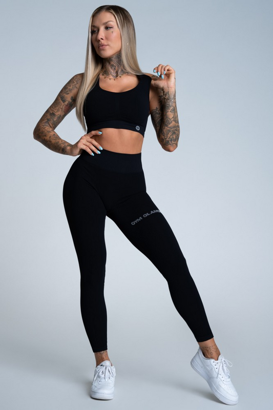 Leginsy push up deep black