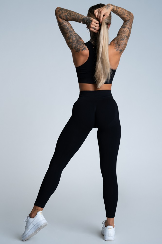 Leginsy push up deep black