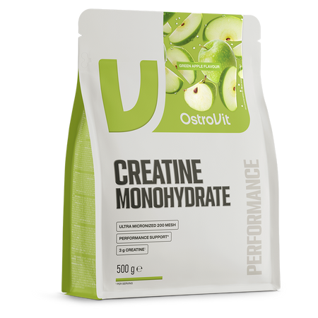 Creatine Monohydrate 500 g SPORT Blue green apple